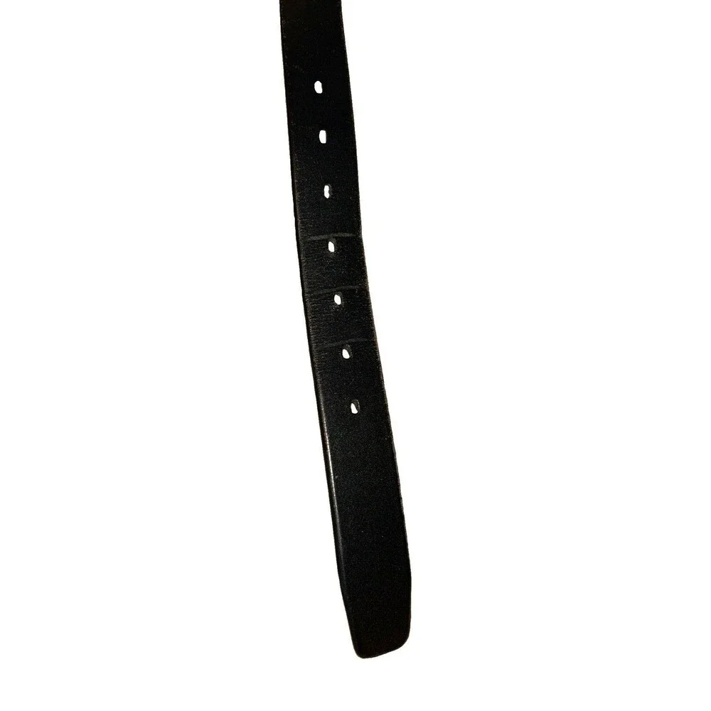 Perry Ellis Black Full Grain Cowhide Dress Belt - Men's Size 44/110 1P35114